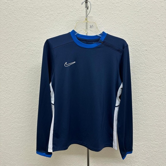 Nike Tops - Nike Dri-FIT Academy Women Navy Blue Long Sleeve Soccer Training Top Medium